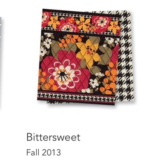 VERA BRADLEY Bittersweet Mini Saddle Bag Crossbody Red Yellow Black Floral 2013 - Picture 15 of 15